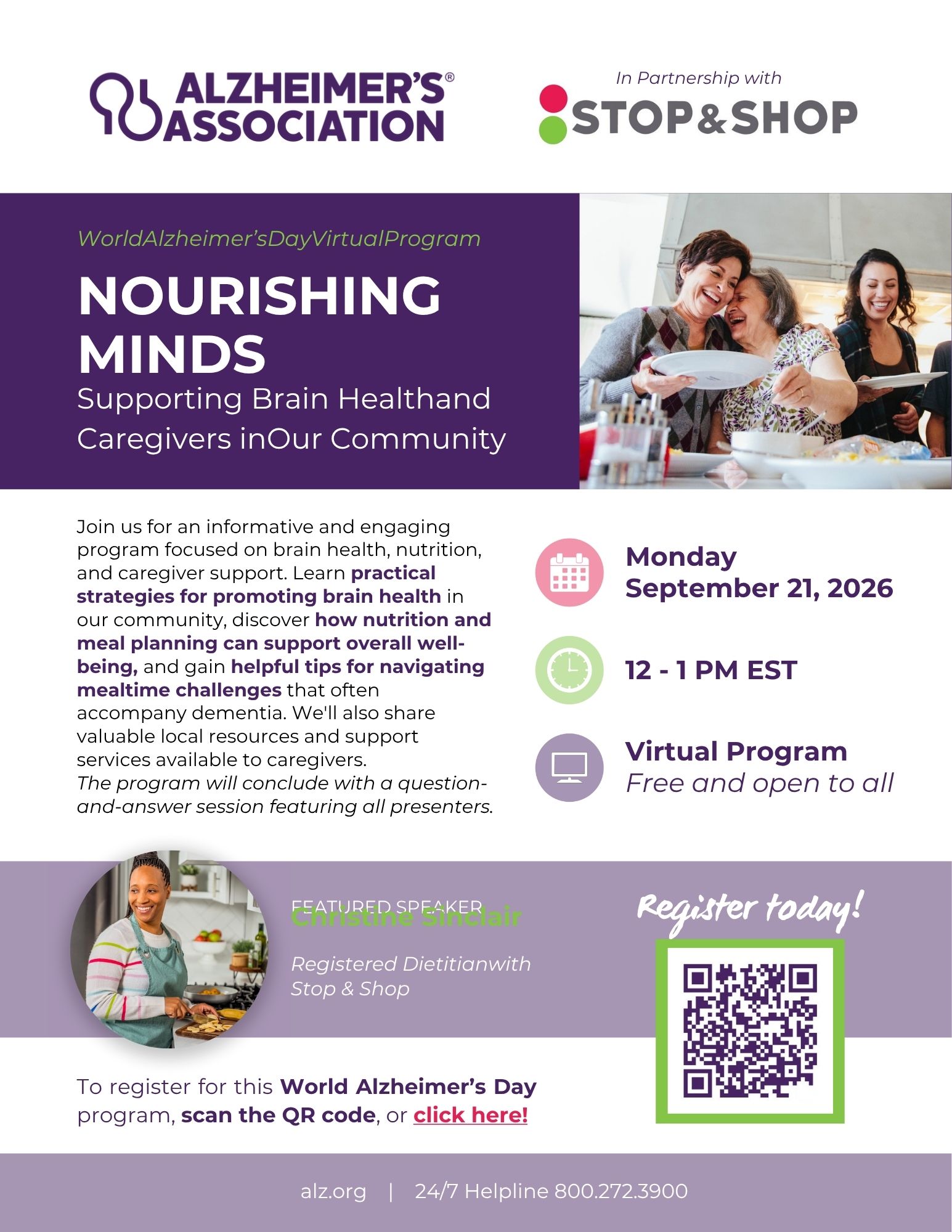 Alzheimer's Event Flyer