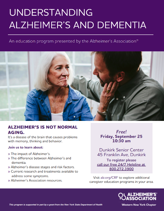 !0 Warnings Signs Alzheimer's Flyer