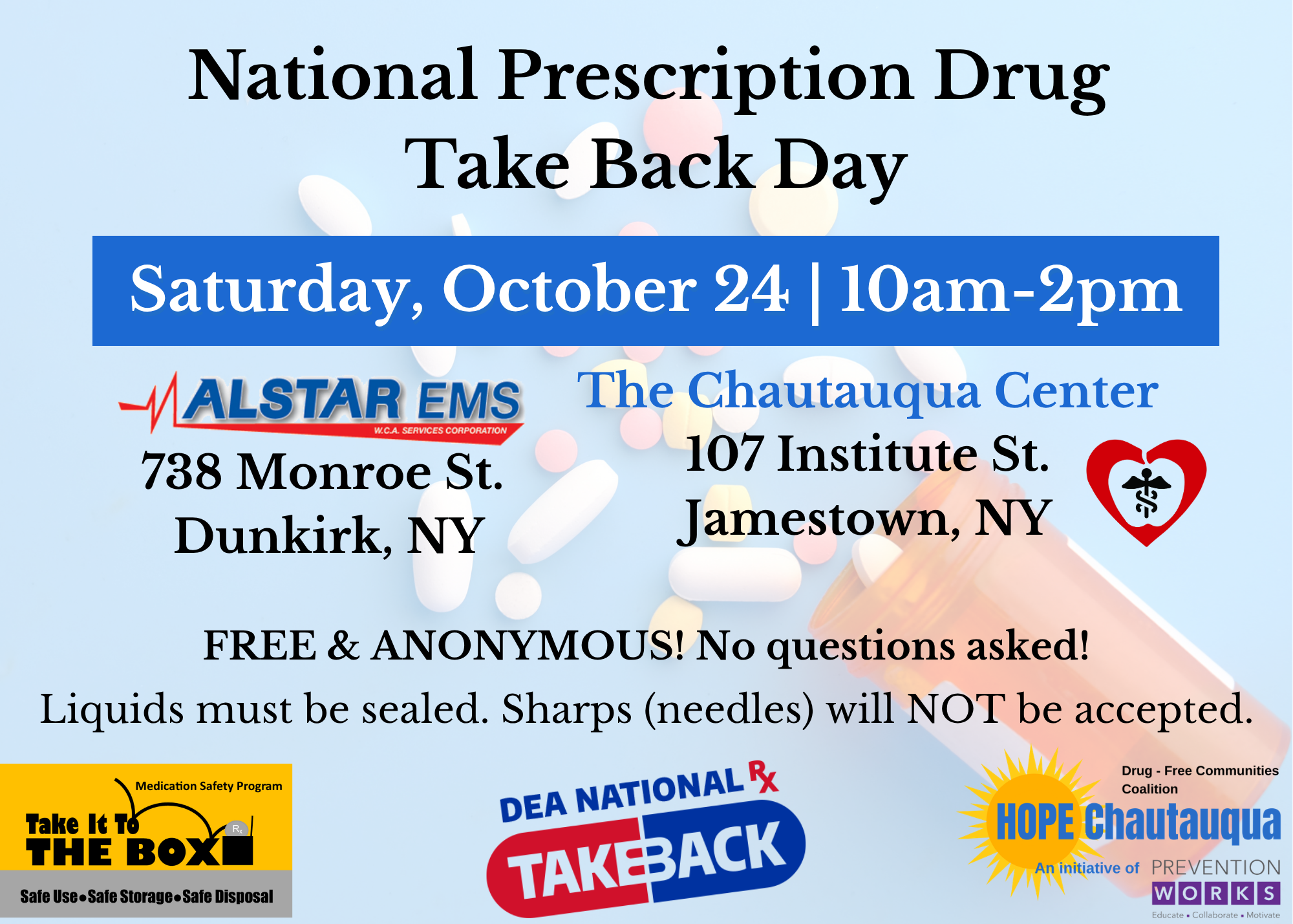 Prescription Take Back Day Flier