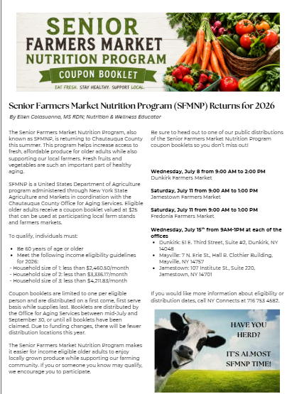 Senior Farmers Market Nutrtion Program
