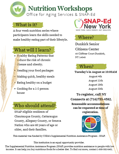 Nutrition Workshop Flyer