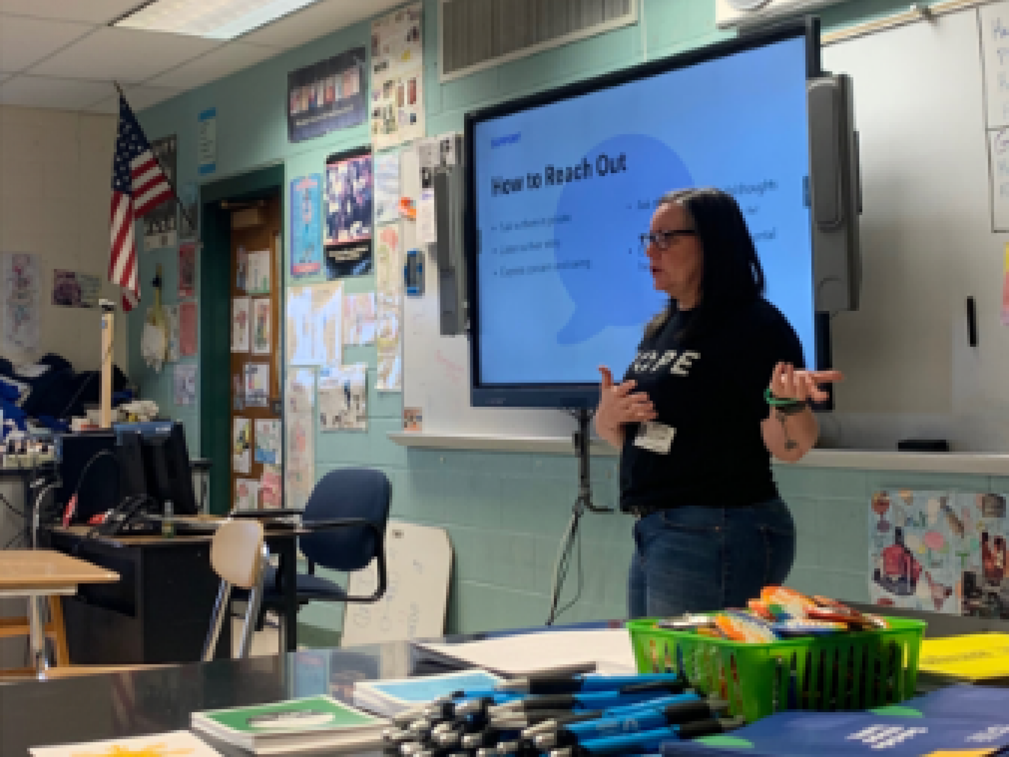 Carri Raynor speaks to WACS students