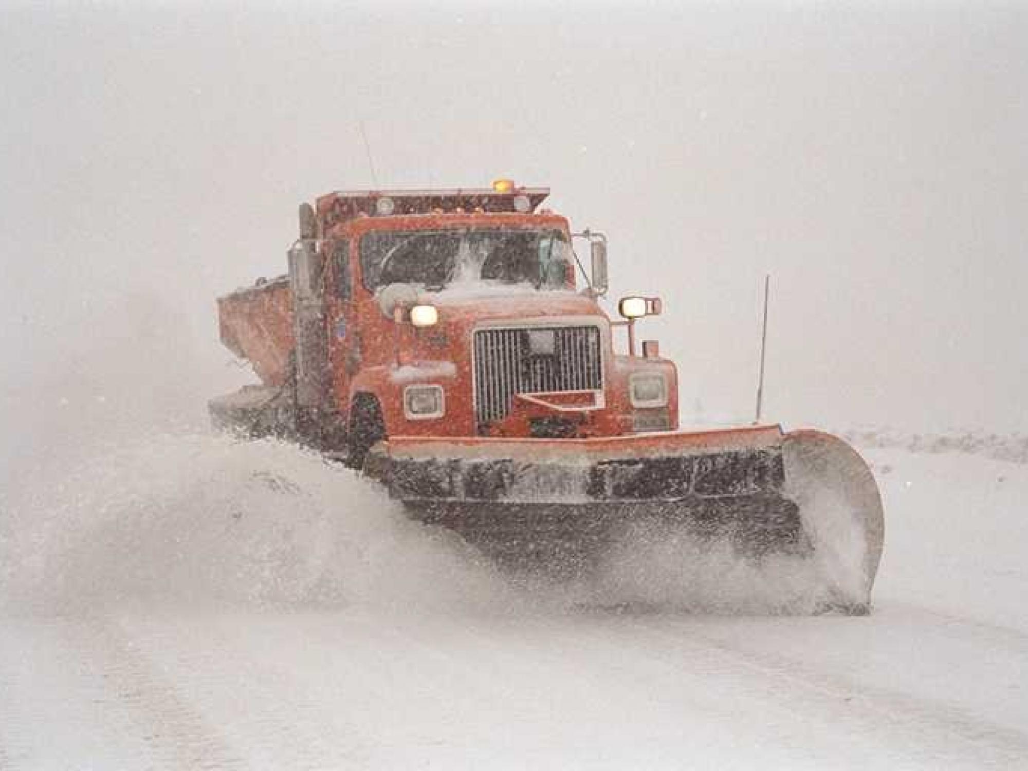 A County snow plow
