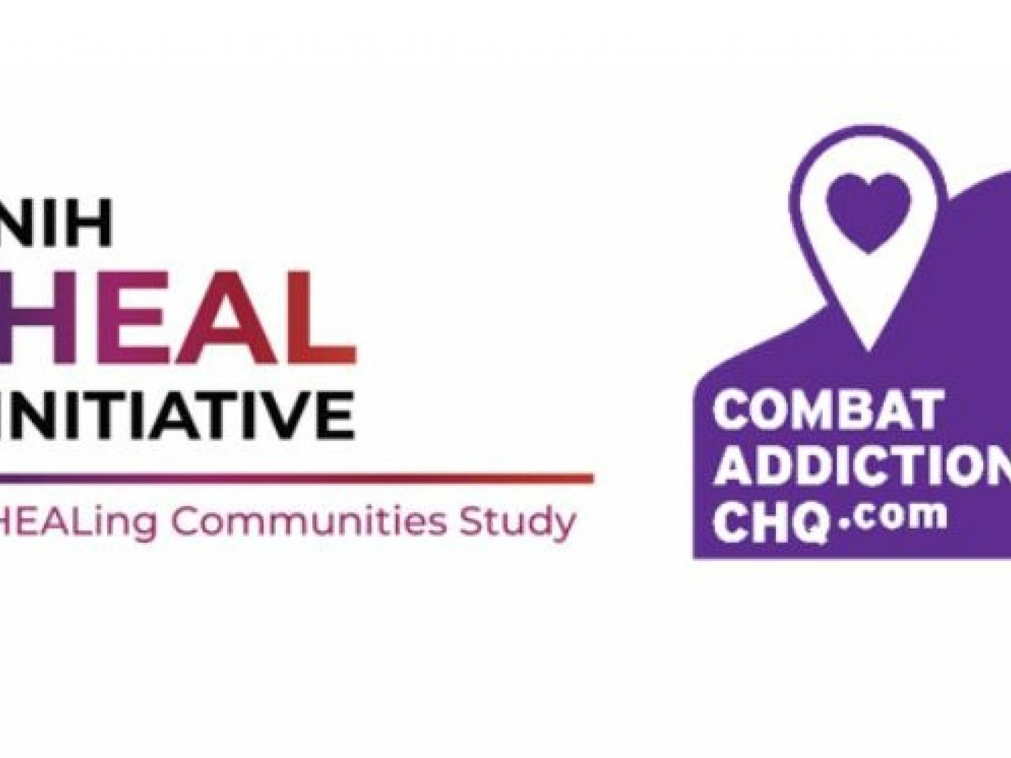 HEAL and Combat Addiction Logos
