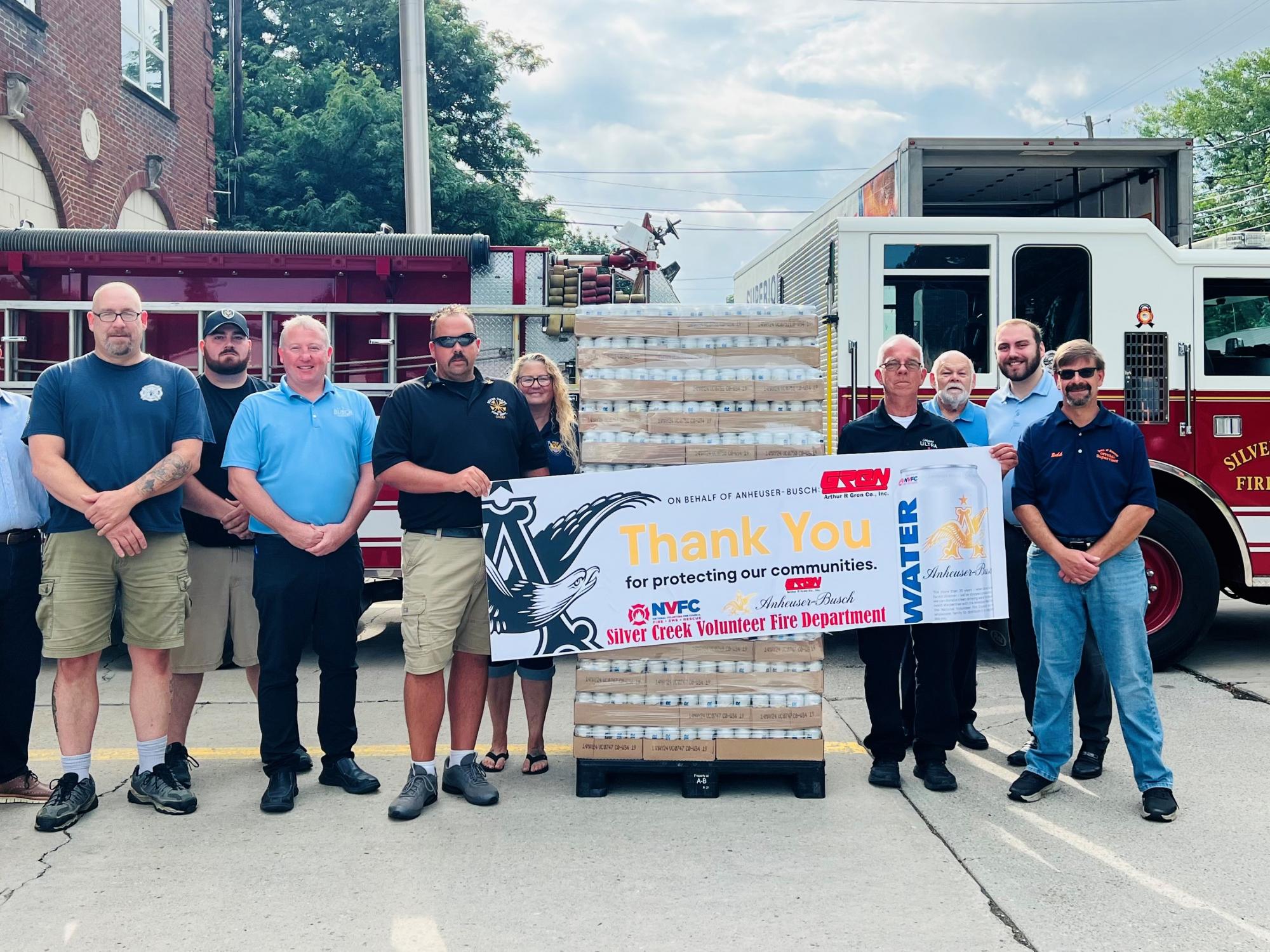 Emergency Drinking Water Donated