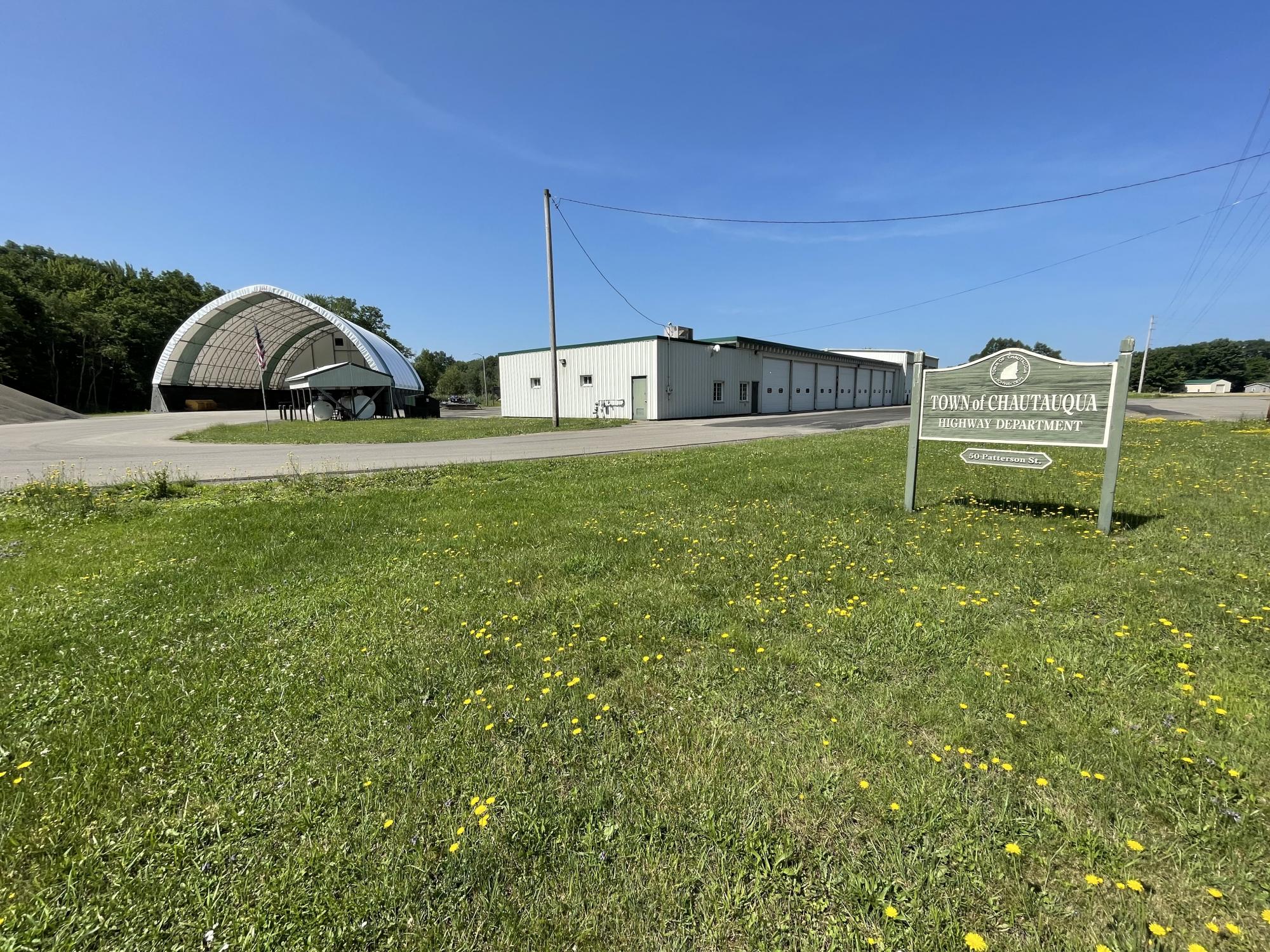 Town of Chautauqua Highway Garage at 50 Patterson Street in the Village of Mayville.