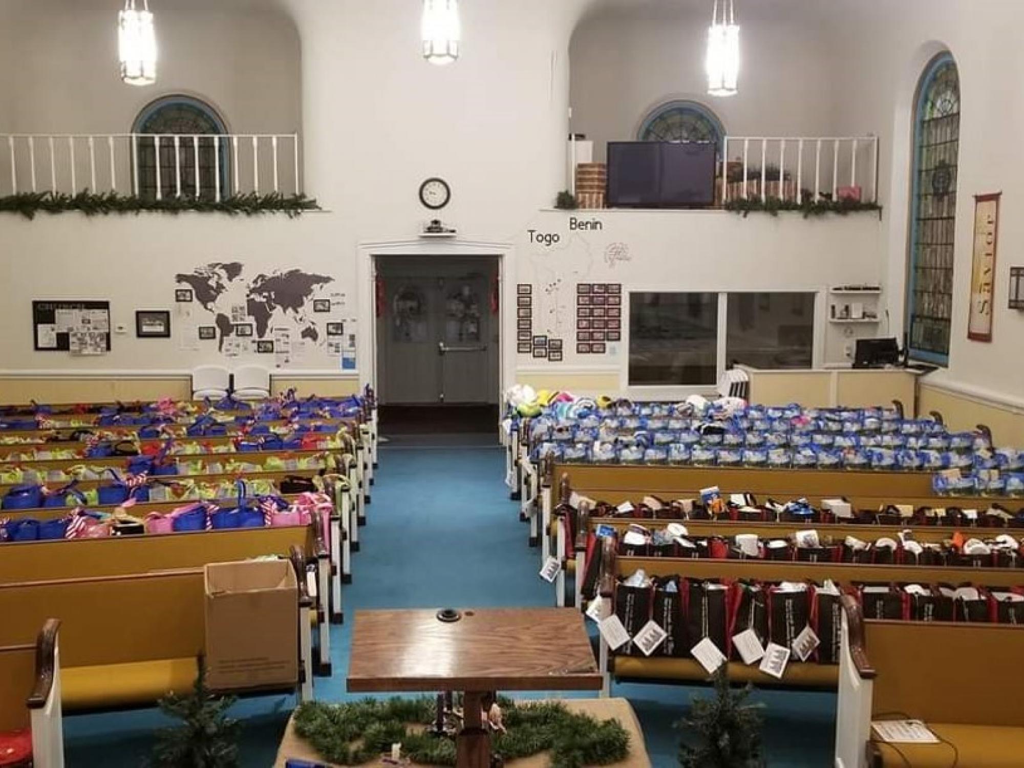 Past gift prep ahead of the “Santa for Seniors” campaign