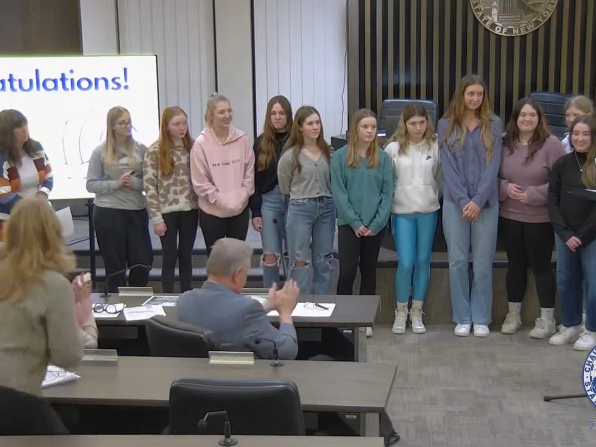 VIDEO: Chautauqua Lake Girls Volleyball State Champions Honored