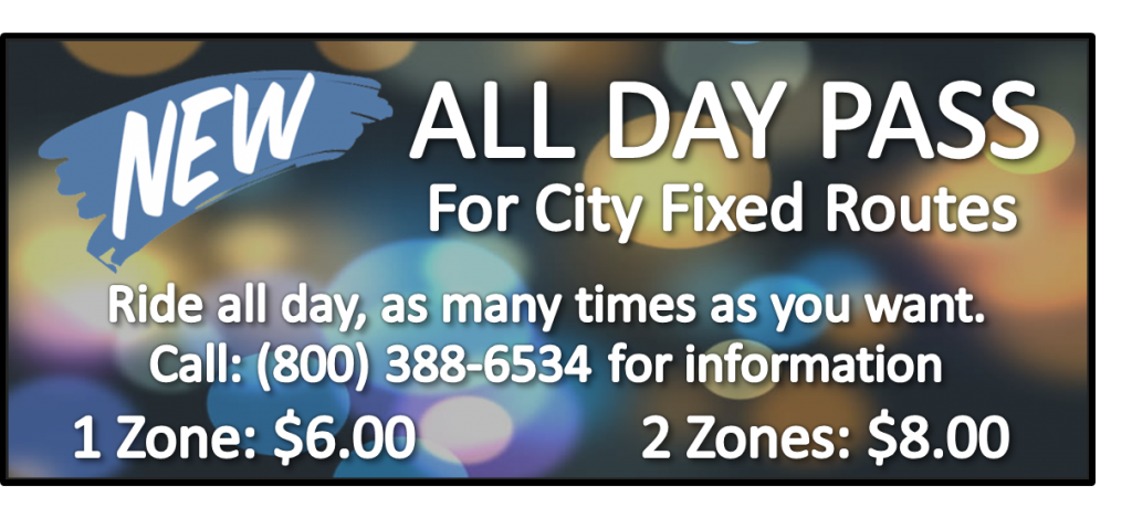 All day pass information