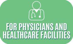 Graphic link leading to additional measles information for physicians & healthcare facilities. 