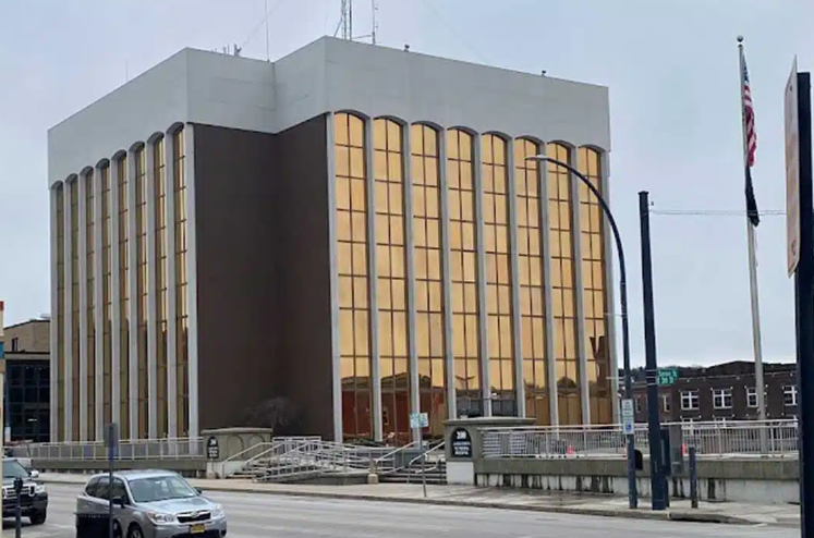 Jamestown City Hall building with gold windows. Our Jamestown CCBHC is on the fifth floor.