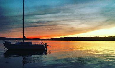 Sailboat on Chautauqua Lake